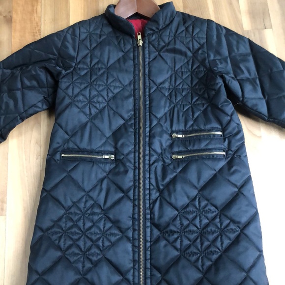Custom made quilted dress coat for girls. - Picture 4 of 5